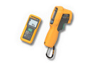 Fluke 414D/62 MAX+ Laser Distance Meter HVAC Kit - troubleshoot electrical/HVAC problems. IR thermometer tests for overheating; meter measures distance, area, & volume.