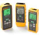 The Fluke 416D Laser Distance Meter is better than an ultrasonic device because it uses laser light waves and measures their reflection to accurately determine distances.