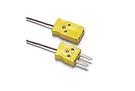 Extending and repairing K-type thermocouple wires
Kit includes 3 meters of thermocouple wire and 1 pair of male/female mini-connectors
Maximum continuous exposure temperature: 260ºC
80PK-EXT is compatible with K-type thermometers
One year warranty