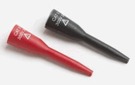 One pair (red and black),Snaps onto DMM probes with .080 in (2 mm) O.D. Tips, Designed to IEC 1010 standard, Pin tip jack at the adapter end is recessed for added insulation protection, Adapter allows easy access to leads of through-hole IC’s, Insulation