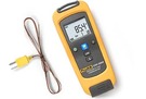 A versatile K-Type thermocouple thermometer that wirelessly relays measurements to the Fluke CNX 3000 Wireless Multimeter or a PC.
