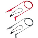 Set of two (one red, one gray) double insulated silicone shielded test leads for noise free measurements.