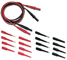 An absolute must-have for work on Asian or European vehicles. This collection of male and female adapters allows you to make firm connection to pin and socket connectors. Useful when making voltage, frequency, duty cycle or resistance measurements and a must when measuring current requiring the meter be placed in series in the circuit.