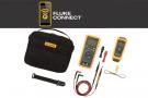 Fluke Connect Wireless test tools show real-time measurements from remote modules up to 20 meters away. Simultaneous readings on a single screen.