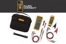 Fluke Connect Wireless test tools show real-time measurements from remote modules up to 20 meters away. Simultaneous readings on a single screen.