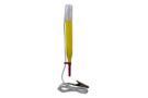 Bulb lights when circuit is completed
For use with unenergized circuits