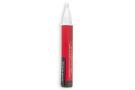 The Amprobe VP-1000SB Non-Contact Voltage Probe with shaker and beeper provides maximum safety and convenience for detecting AC voltage without interrupting electrical systems. Designed to conveniently fit in your shirt pocket, the VP-1000SB looks like a voltage detector pen; yet it performs in the toughest indoor and outdoor applications, operating as ‘always on’ with no buttons to push. The VP-1000SB provides visual, audible, and shaker alerts when greater than 90 V AC voltage is present, which allows the user to discern between hot and neutral wires in conventional outlets. Voltage probes with sensitivty levels set below 90 V often do not allow the user to distinguish between hot and neutral wires.